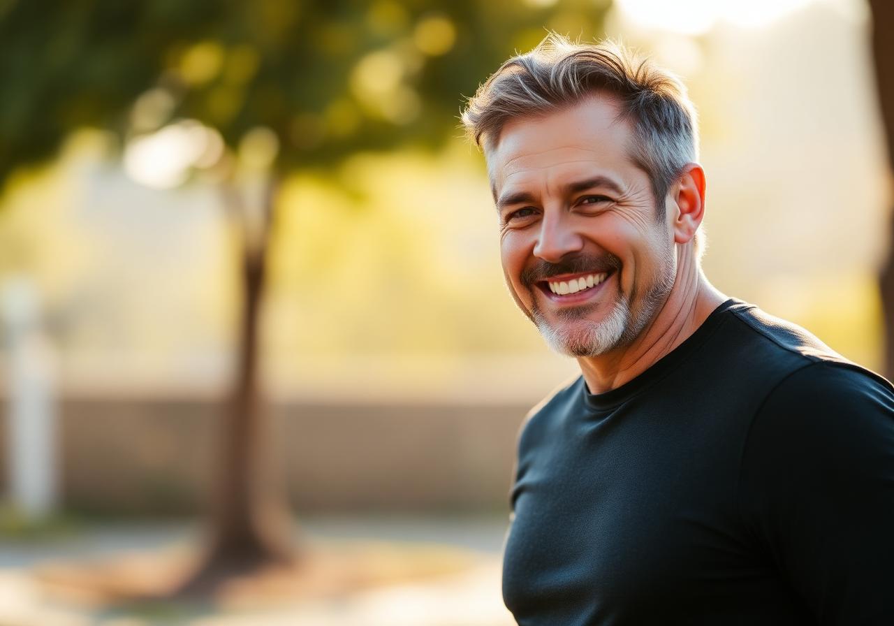 Confident man after using Averos Male Enhancement